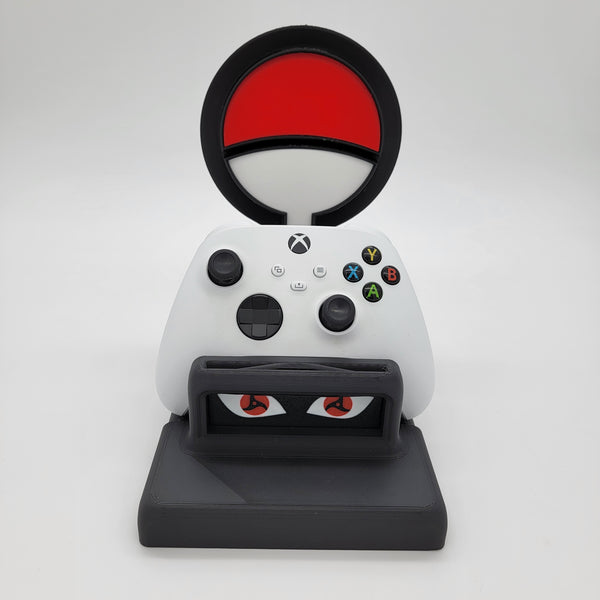 Uchiha Clan Inspired Controller and Headset Stand Combo