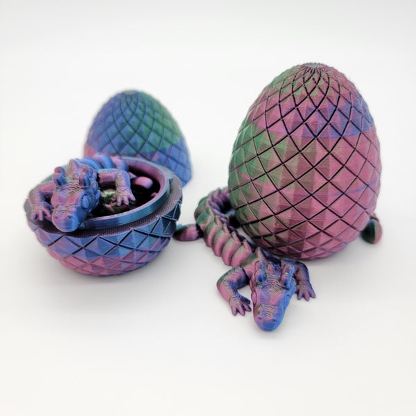 Articulated Night Spirit Dragon – Multicolor Edition w/ Dragon Egg