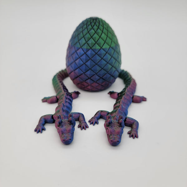 Articulated Night Spirit Dragon – Multicolor Edition w/ Dragon Egg