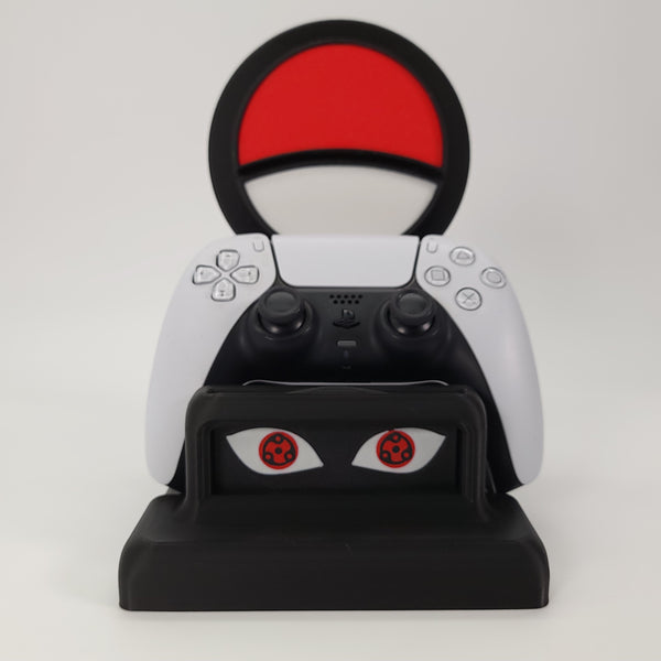 Uchiha Clan Inspired Controller and Headset Stand Combo