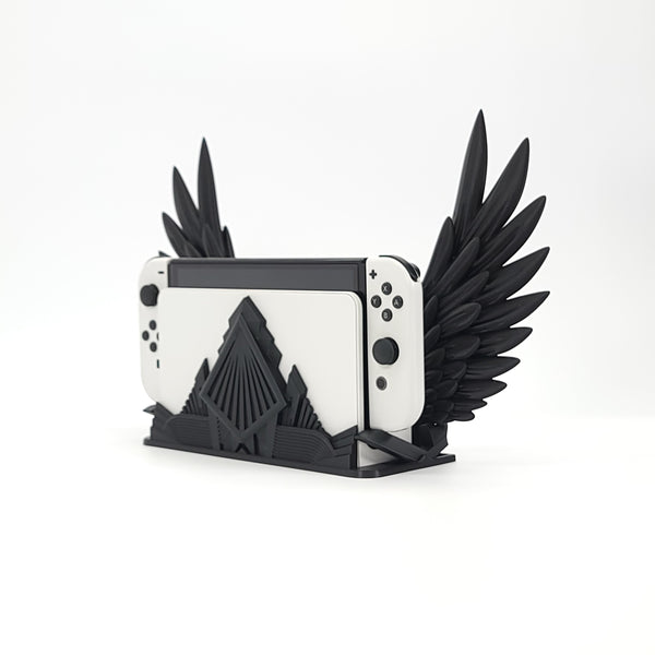 Art Deco Wings Gaming Console Dock Accessory – Compatible with Switch OLED & Classic