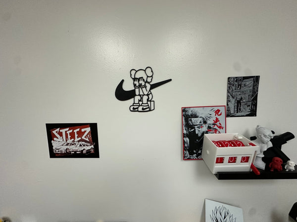 3D Printed Kaws x Nke Wall Art - Steez Stock