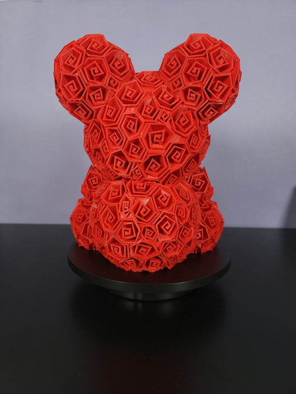 3D Printed Rose Teddy Bear Valetines Day Special - Steez Stock