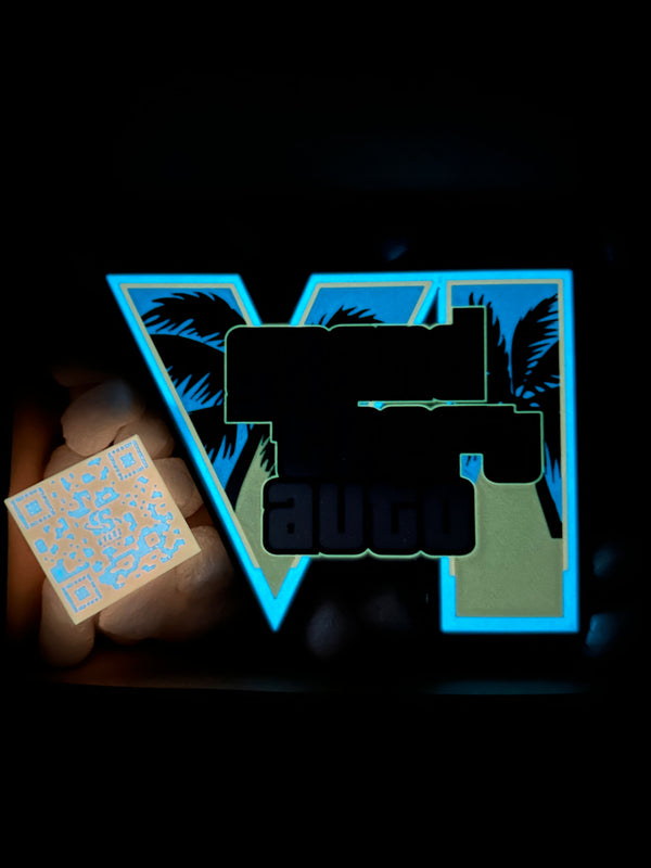 GTA VI Glow in the Dark LED Backlit Sign