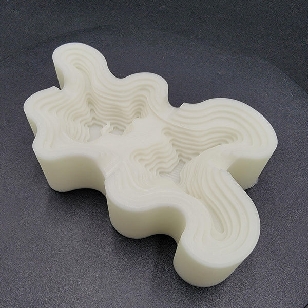 Topographic Glow-in-the-Dark 3D Printed Ashtray