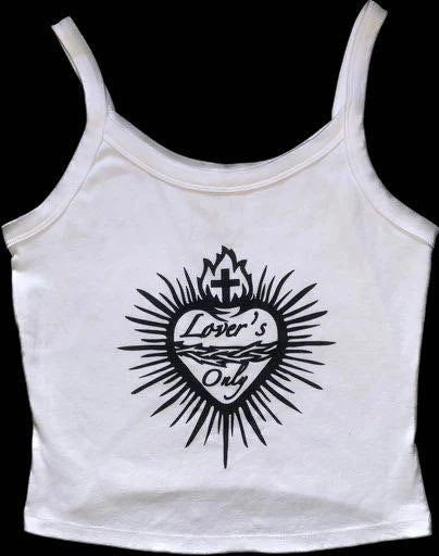 Lovers Only Sacred Heart Crop Top