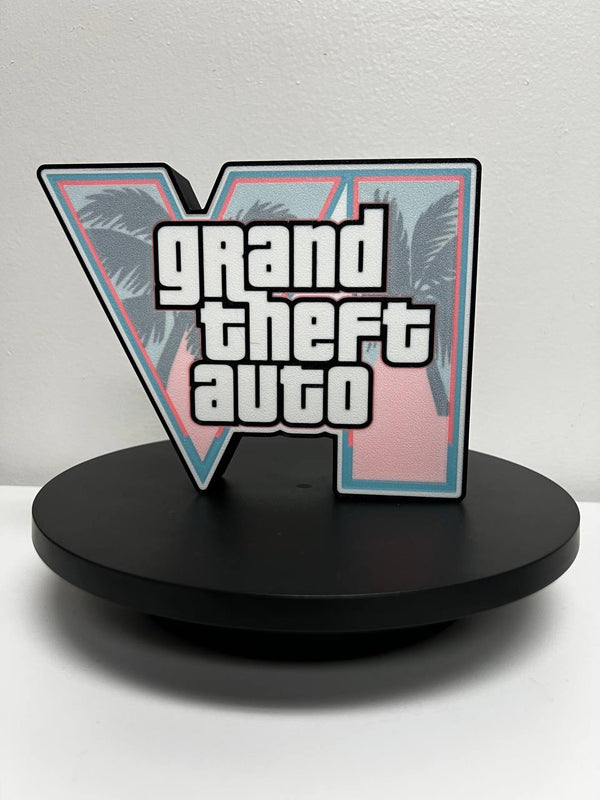 GTA VI Glow in the Dark LED Backlit Sign - Steez Stock