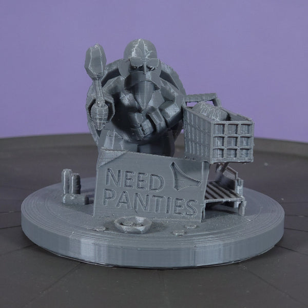3D Printed Master Roshi "need Panties" Figurine. It is one of our favorite prints this spring
