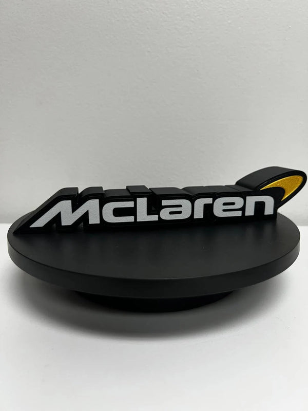 3D Printed McLaren LED Backlit Sign