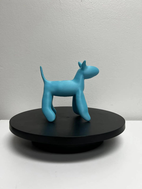 Blue Dog Glow-in-the-Dark 3D Print by e.Goyard.
