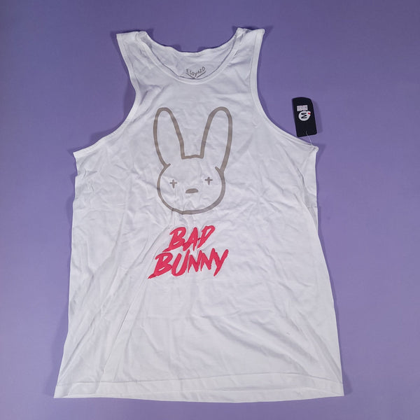 NWT E.Goyard Bad Bunny El Ultimo Tour Del Mundo Orlando, FL 2022 White Tank Top T - Shirt Men's sz M - Steez Stock