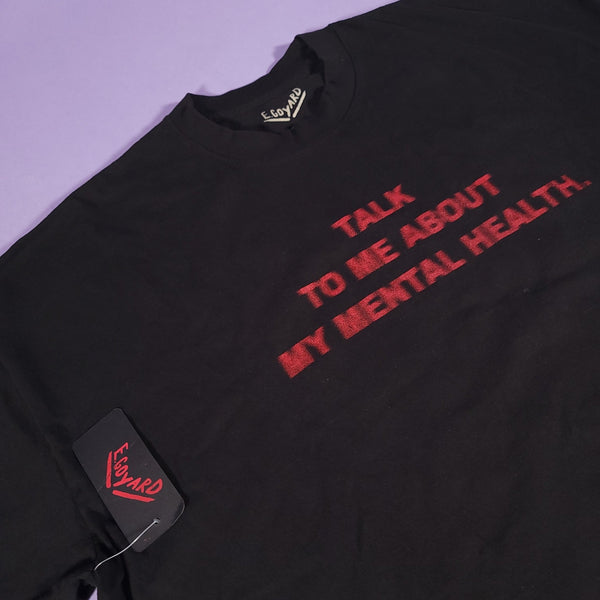 NWT E.Goyard "Talk To Me About My Mental Health" Rorschach T - Shirt - Steez Stock