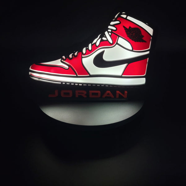 Retro Basketball Sneaker Backlit Sign - Steez Stock