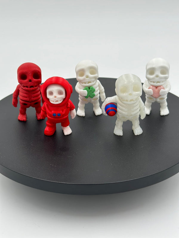 Tiny Skeleton 3D Printed Figurine - Steez Stock