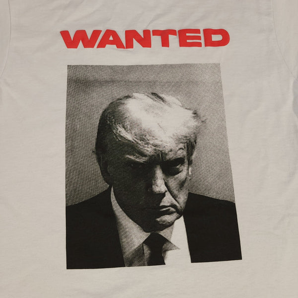 "Wanted" President Donald Trump Puff Print Graphic T - Shirt - Steez Stock