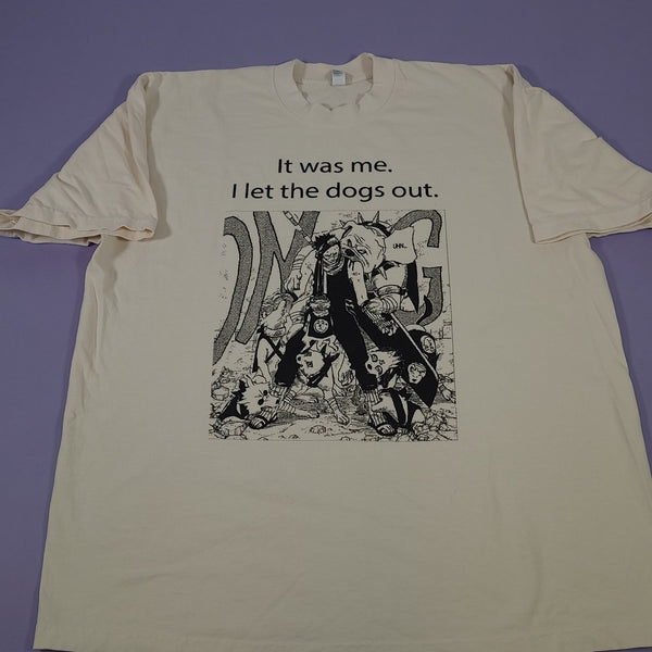 Zabuza “It Was Me, I let the dogs out” Spell - out and Graphic shirt - Steez Stock