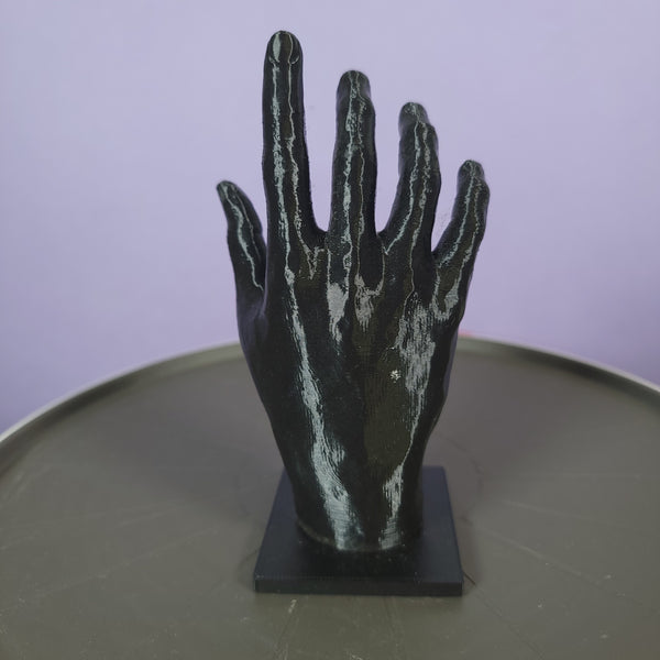 3D Printed Hand Statue Mural Display Ring Holder Trinket