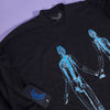 NWT E.Goyard "Internal Unity" Blue Skeleton Black L/S T-Shirt Men's sz L